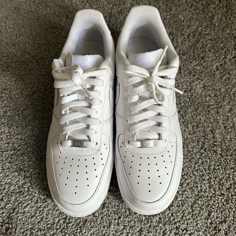 Clean white low top Air Force ones.Icy whites..Almost like new